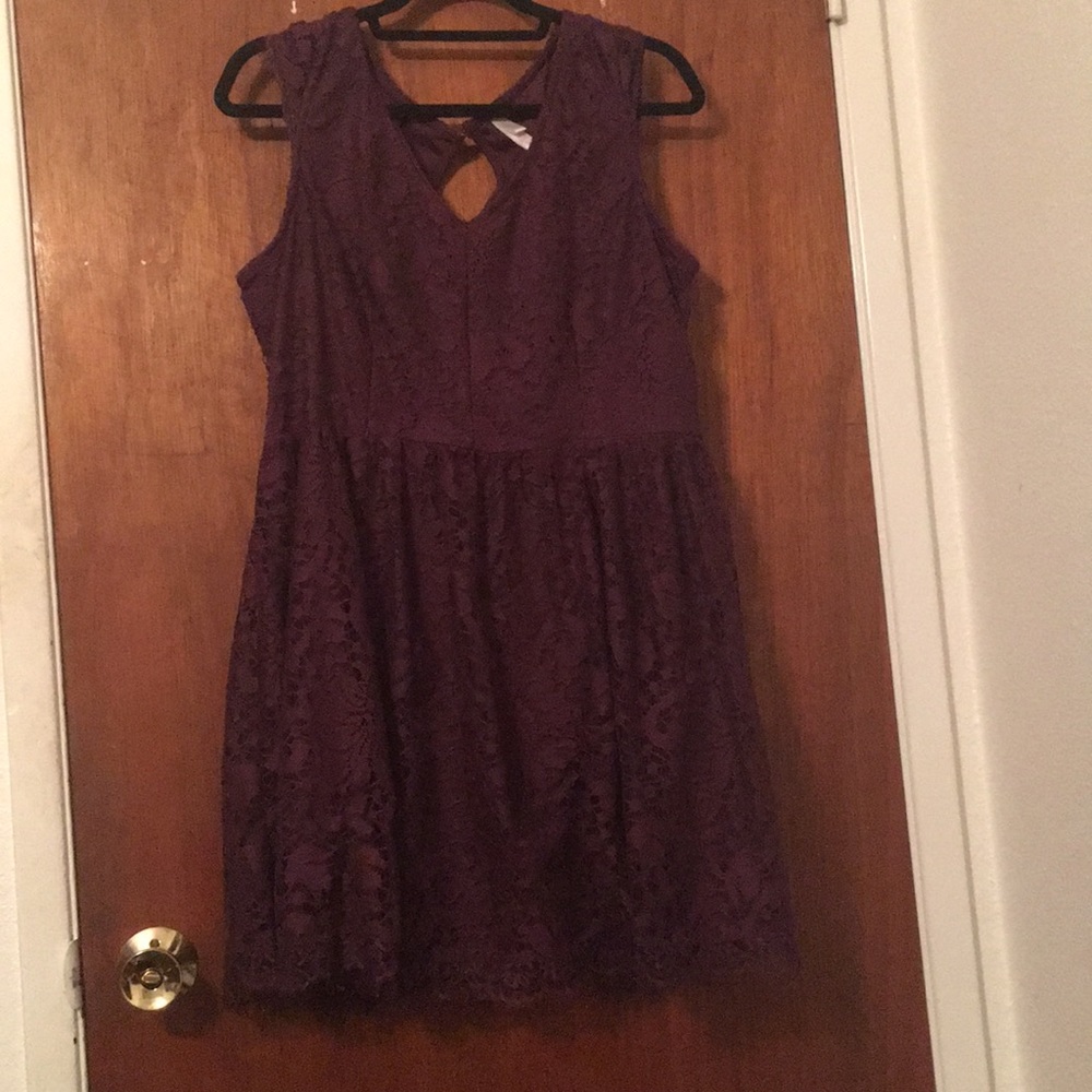 Short purple dress